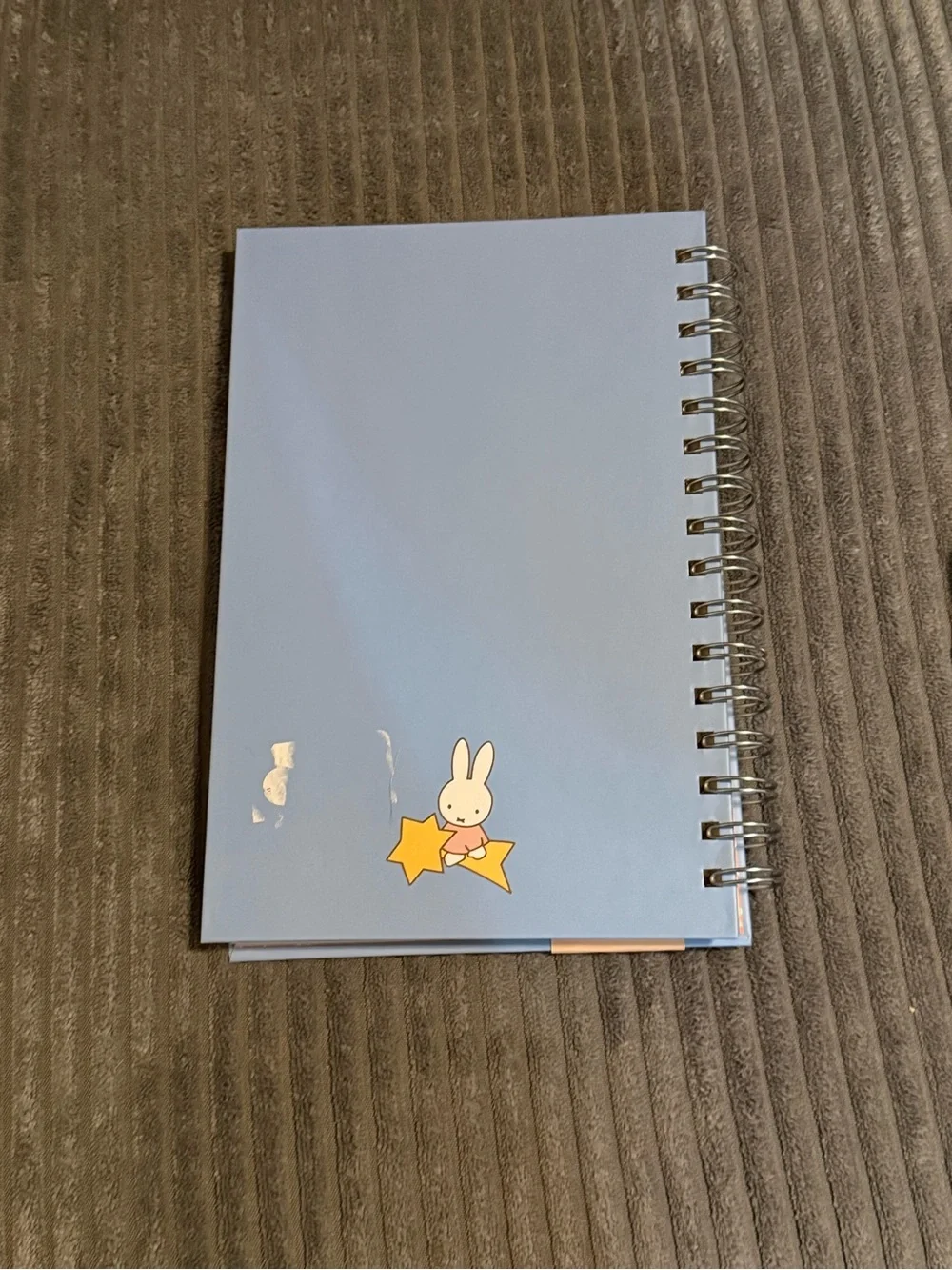 miffy Blue Notebook and Pen Set with Yellow Moon & Orange Stars